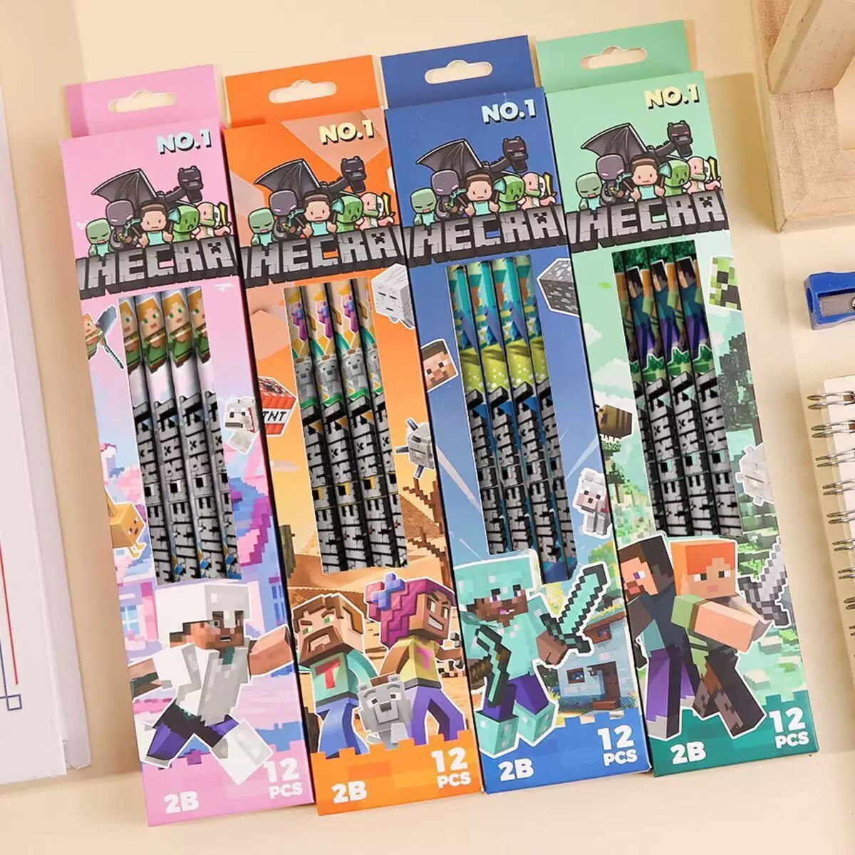 Stationery Supplier - GORĄCY ZESTAW 4-12 SZTUK Ołówków Bez